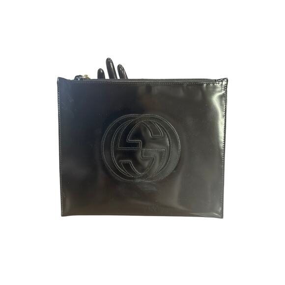 Gucci Black Clutch with Minor Interior Peeling - Picture 1 of 6